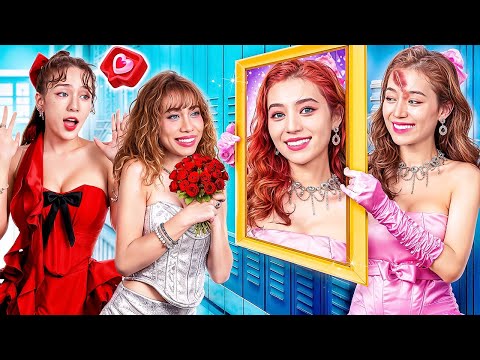 Nobody Has Seen My Real Face! Rock Girl Vs Soft Girl At Prom | Who Will Become School Queen?