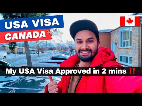 My USA Visa "Approved" in 2 mins 🇺🇸 Interview | Questions | DS Form 🇨🇦