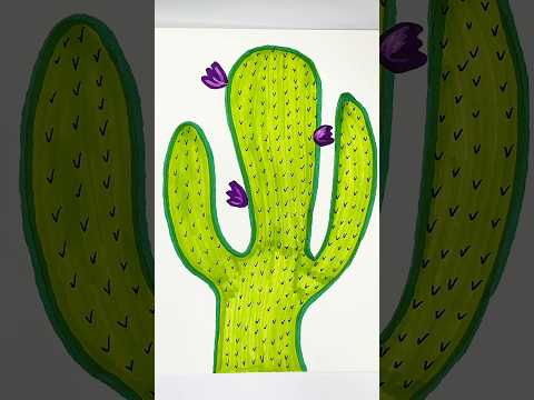 Coloring the cactus with me 🌵