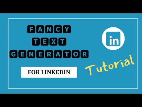 Fancy Fonts for LinkedIn Profile Enhancement | How To Add Fancy Fonts