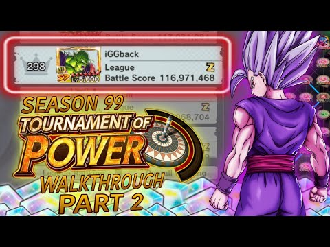 TOURNAMENT OF POWER SEASON 99 PART 2 (sigma edition) (Dragon Ball Legends) FREE CHRONO CRYSTALS