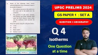 Isothermal Maps In January || UPSC PRELIMS 2024 || GS 1 || One Question At A time | Aditya Awasthi