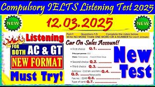 IELTS LISTENING PRACTICE TEST 2025 WITH ANSWERS | 12.03.2025