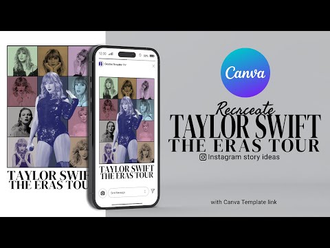 How to make  Taylor Swift Eras Tour Concert Poster | Customizable Template | Canva Tutorial 03