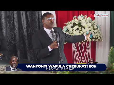 "AM CHEBUKATI'S NEPHEW" LISTEN TO MOSES WETANGULA'S SPEECH TO HIS LATE UNCLE WAFULA CHEBUKATI