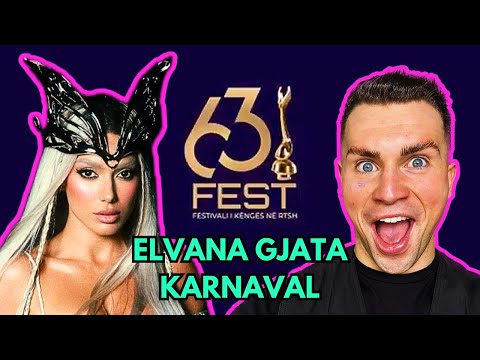 LET’S REACT TO FESTIVALI I KËNGËS | ELVANA GJATA - KARNAVAL