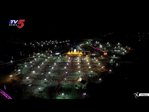 Amaravati: Amazing Drone Visuals of Srinivasa Kalyanam | TTD | CM Chandrababu || TV5 News