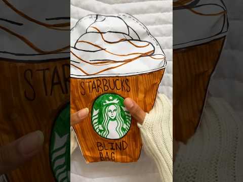 Starbucks Blind Bag #blindbag #asmr #diy #mysterybox #starbucks #blindbox #shorts