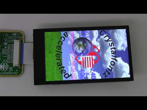 3" 240x400 Full-Color IPS TFT Display Demonstration