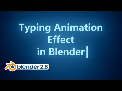 Blender Tutorial - Typing Effect with Animation Nodes