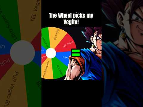 The wheel decides my team #dbl #dragonballlegends #dbllegendslimited #mobilegame #dblegends #vegito