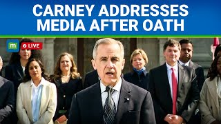 Canadian PM Mark Carney addresses media after oath| PC| Mélanie Joly| Justin Trudeau