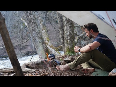 Solo Camping by a Backcountry River