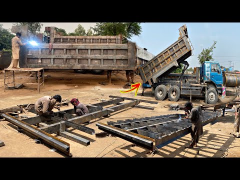 The Amazing Process Of Making Hydraulic Dumper Body | How Hydraulic Dumper Built In Factory