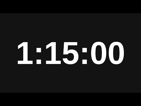 1 Hour 15 Minute Timer - 75 Minute Countdown Timer