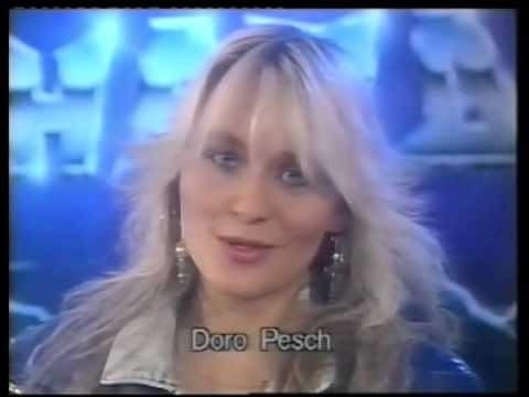 Doro Pesch - Interview on German TV Tele 5 , 1990