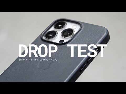 Apple iPhone 13 Pro Leather Case - Drop Test!