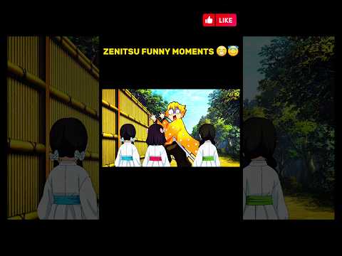 Zenitsu Funny Moments 😁😅😍 #zenitsu#demonslayer#anime#shorts