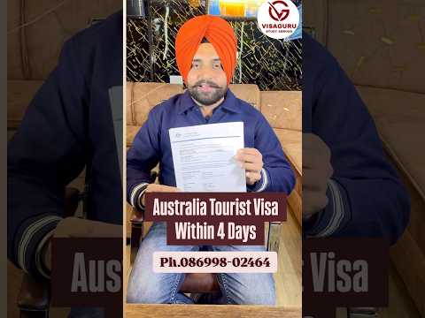 Australia (SubClass 600) Tourist Visa | Processing time & Results | VGSA