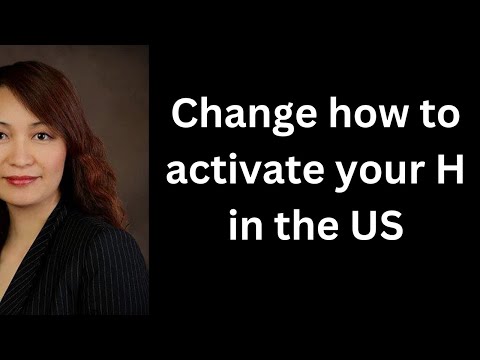 Change how to activate your H in the US!