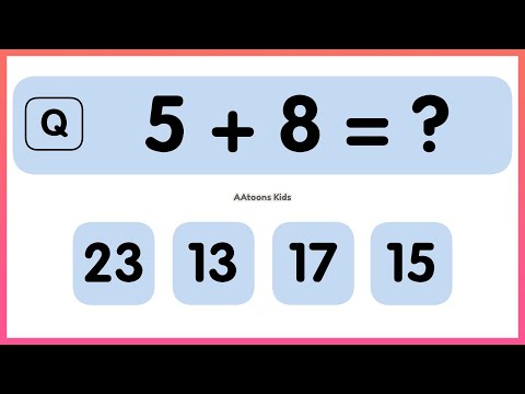 Math Quiz for Kids | One Digit Addition Quiz | Mental Math Quiz for Kids | Quiz Time