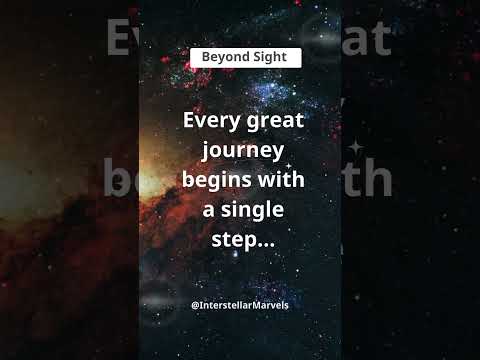 Great Journeys Start with One Step! #astronomy #cosmicjourney #spaceadventure #shorts