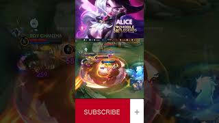 Alice mobile legends bang bang #gamer #gamergamer #gamingmobile #mobilelegend #mobilelegends