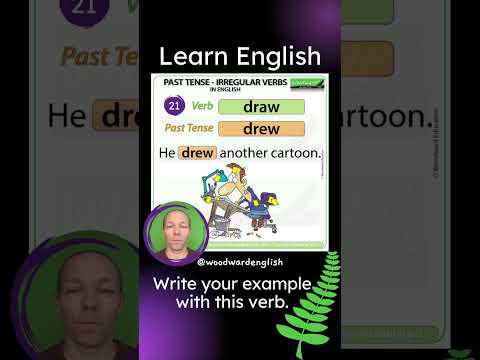 Past Tense of DRAW in English ✅ English Pronunciation of DREW | Learn English Irregular Verbs