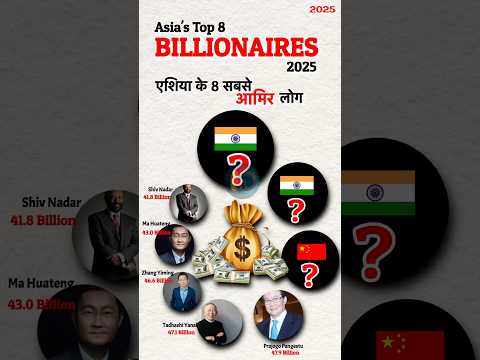 Top 8 Billionaires Of Asia 2025