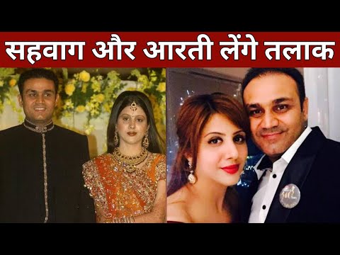 Virender Sehwag And  His Wife Aarti Ahlawat Divorce, Virender Sehwag Wife Aarti Unfolows Each Other