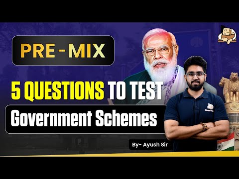 UPSC Prelims MCQ Practice  Government Schemes || Sleepy Classes