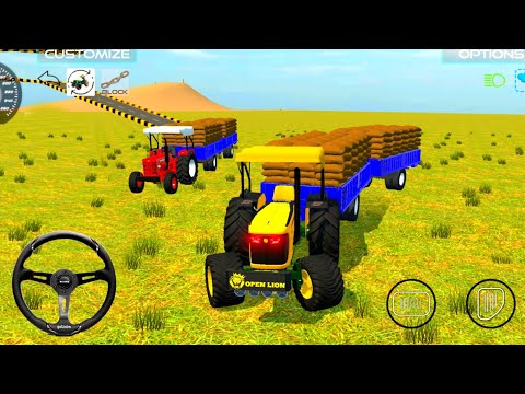 MAHINDRA DI JOHN DEERE TRAKTOR DUBAL TROLLEY 😱 #trending #viralvideo #gaming #shorts #trektor