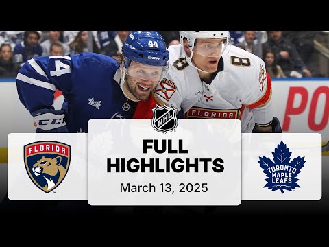 NHL Highlights | Panthers vs. Maple Leafs | March 13, 2025