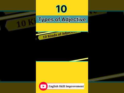 Adjectives in English Grammar - Types of Adjective #shorts