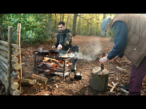 2 Days Bushcraft & Winter Fishing: Catch & Cook