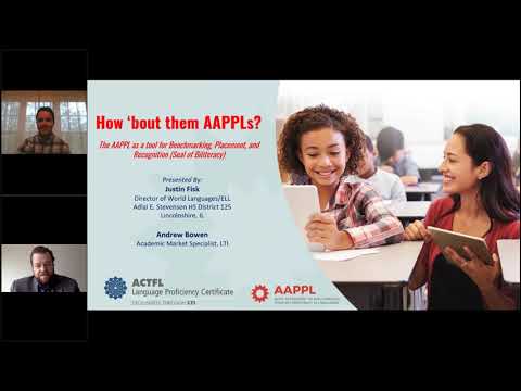 LTI Webinar Series  How 'bout them AAPPLs - The Value of Testing for Proficiency