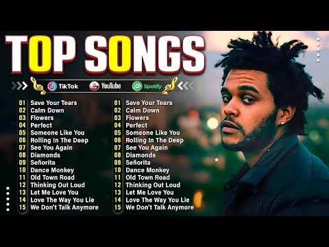 The Weeknd, Bruno Mars, Ed Sheeran, Dua Lipa, Adele, Maroon 5, Rihanna - Pop music 2025