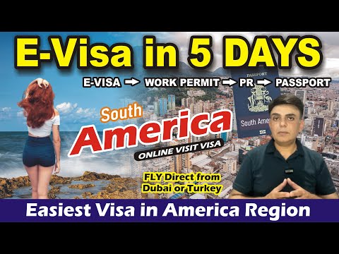 South America Country e-Visa in 5 Days || e-Visa for Pakistani / Indian and Everyone || Hindi/Urdu