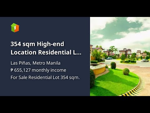 354 sqm High-end Location Residential Lot For Sale in Las Pinas