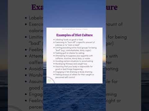 Examples of Diet Culture