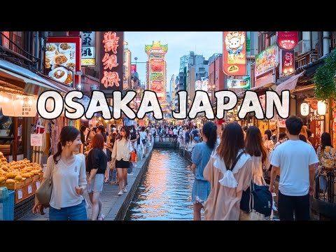 Dotonbori Osaka Japan | Day Walking Tour in 4K HDR 60FPS