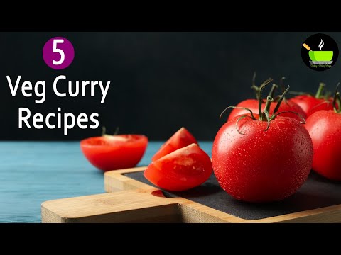 Mon - Fri Indian Curry Recipes | Simple Veg Curry Recipes | 5 Veg Gravy Recipes | Easy Curry Recipes