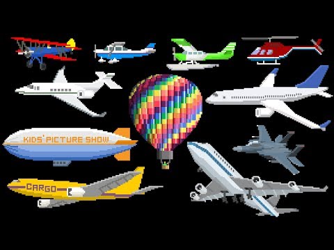 Things that Fly - Book Version - Aircraft - Air Vehicles - The Kids' Picture Show (Learning Video)