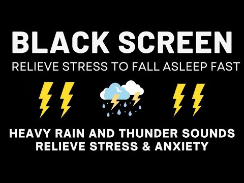 Heavy Rain And Thunderstorm Sounds | Stress Relief | Emotional Balance | Better Focus