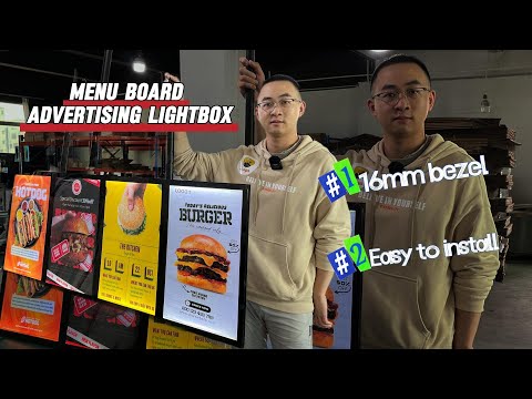 Menu Board Advertising Light Box