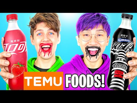 We Tried FOOD from TEMU!? (Can You Guess the Price!?)