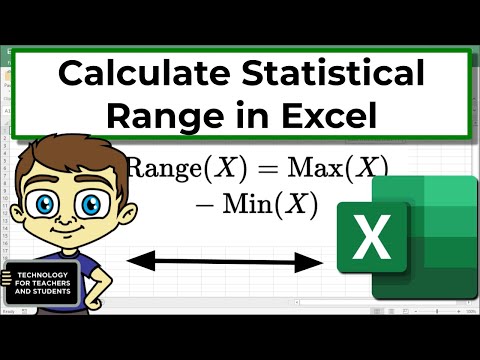 How to Calculate Range in Excel