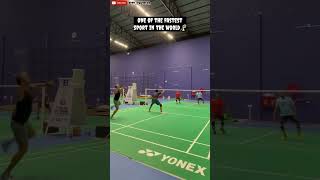 One Of The Fastest Sport In The World 🏸 | Agree Or Not | Comment Fast #sports  #badminton #shorts