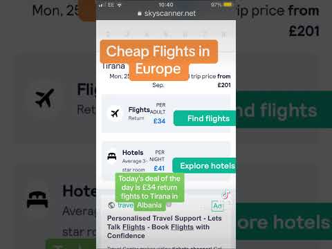 Cheap Flights in Europe Deal of the Day #CheapFlights #CheapTravel #Travel #Albania  #TravelTips