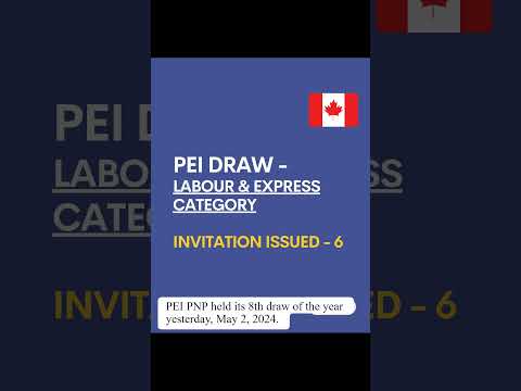 PEI PNP held its 8th draw of the year yesterday, May 2, 2024. #PEIPNP #PNPDraw #CanadaImmigration